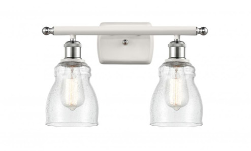 Ellery - 2 Light - 15 inch - White Polished Chrome - Bath Vanity Light (3442|516-2W-WPC-G394-LED)