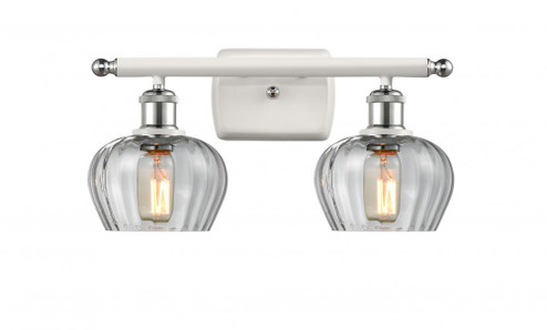 Fenton - 2 Light - 17 inch - White Polished Chrome - Bath Vanity Light (3442|516-2W-WPC-G92)