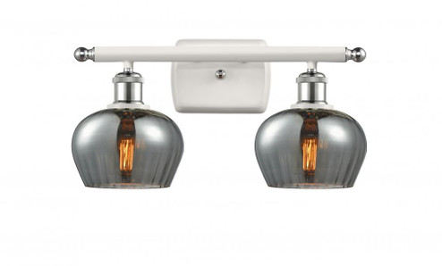 Fenton - 2 Light - 17 inch - White Polished Chrome - Bath Vanity Light (3442|516-2W-WPC-G93-LED)