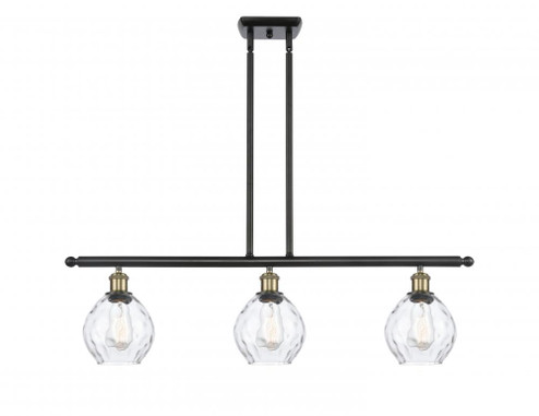 Waverly - 3 Light - 36 inch - Black Antique Brass - Stem hung - Island Light (3442|516-3I-BAB-G362)
