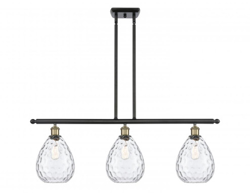 Waverly - 3 Light - 36 inch - Black Antique Brass - Stem hung - Island Light (3442|516-3I-BAB-G372-LED)