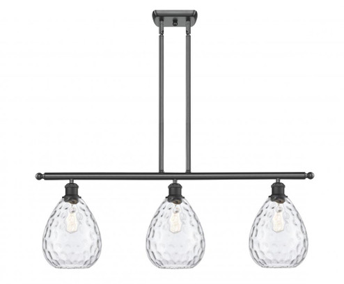 Waverly - 3 Light - 36 inch - Matte Black - Stem hung - Island Light (3442|516-3I-BK-G372-LED)