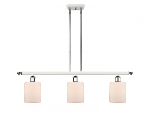 Cobbleskill - 3 Light - 36 inch - White Polished Chrome - Stem hung - Island Light (3442|516-3I-WPC-G111)