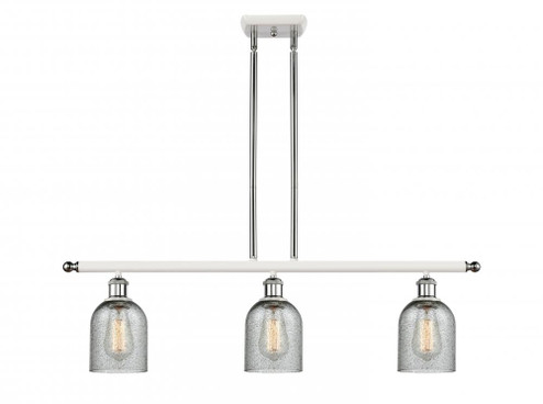 Caledonia - 3 Light - 36 inch - White Polished Chrome - Stem hung - Island Light (3442|516-3I-WPC-G257-LED)