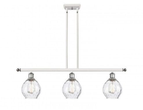 Waverly - 3 Light - 36 inch - White Polished Chrome - Cord hung - Island Light (3442|516-3I-WPC-G362)