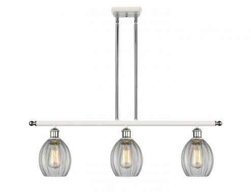 Eaton - 3 Light - 36 inch - White Polished Chrome - Stem hung - Island Light (3442|516-3I-WPC-G82)