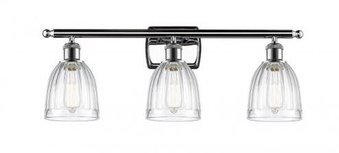 Brookfield - 3 Light - 26 inch - Polished Chrome - Bath Vanity Light (3442|516-3W-PC-G442-LED)