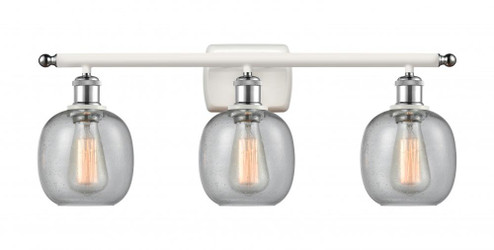 Belfast - 3 Light - 26 inch - White Polished Chrome - Bath Vanity Light (3442|516-3W-WPC-G104-LED)