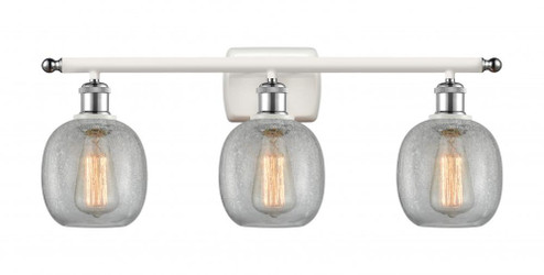 Belfast - 3 Light - 26 inch - White Polished Chrome - Bath Vanity Light (3442|516-3W-WPC-G105-LED)