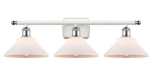 Orwell - 3 Light - 28 inch - White Polished Chrome - Bath Vanity Light (3442|516-3W-WPC-G131)