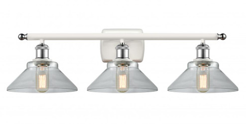 Orwell - 3 Light - 28 inch - White Polished Chrome - Bath Vanity Light (3442|516-3W-WPC-G132-LED)