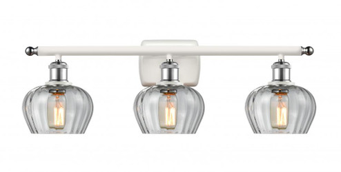 Fenton - 3 Light - 27 inch - White Polished Chrome - Bath Vanity Light (3442|516-3W-WPC-G92)