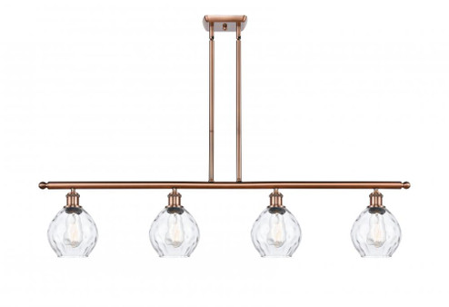 Waverly - 4 Light - 48 inch - Antique Copper - Stem hung - Island Light (3442|516-4I-AC-G362-LED)
