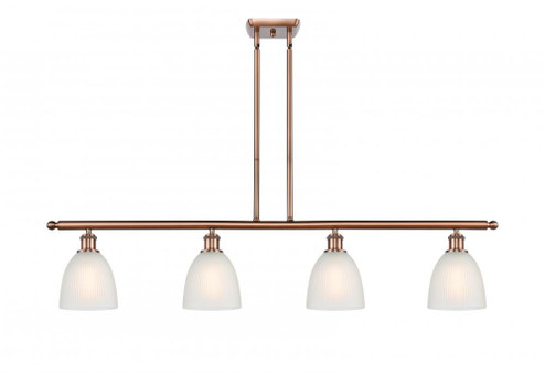 Castile - 4 Light - 48 inch - Antique Copper - Stem hung - Island Light (3442|516-4I-AC-G381)