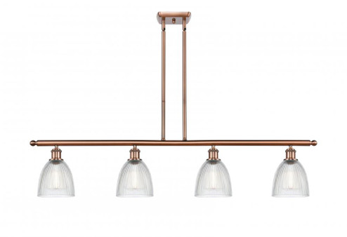 Castile - 4 Light - 48 inch - Antique Copper - Stem hung - Island Light (3442|516-4I-AC-G382)