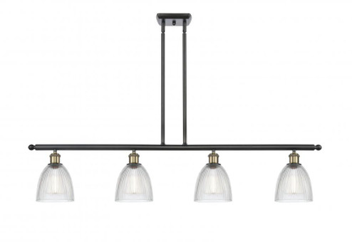 Castile - 4 Light - 48 inch - Black Antique Brass - Stem hung - Island Light (3442|516-4I-BAB-G382-LED)