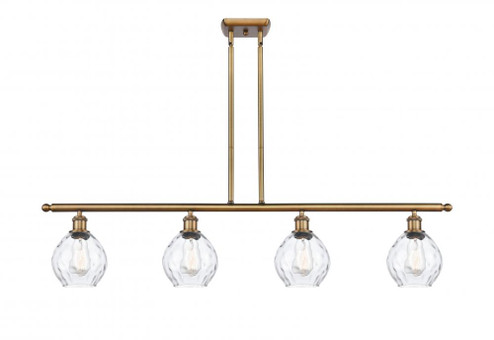 Waverly - 4 Light - 48 inch - Brushed Brass - Stem hung - Island Light (3442|516-4I-BB-G362-LED)
