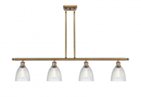 Castile - 4 Light - 48 inch - Brushed Brass - Stem hung - Island Light (3442|516-4I-BB-G382-LED)