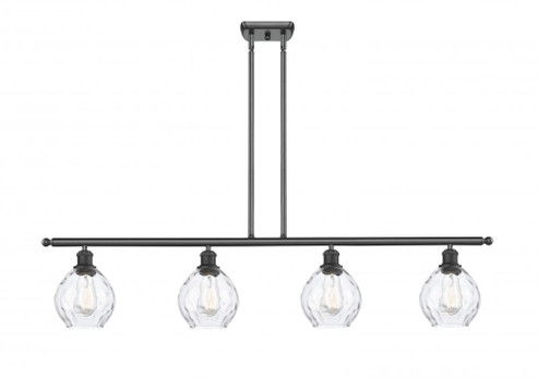Waverly - 4 Light - 48 inch - Matte Black - Stem hung - Island Light (3442|516-4I-BK-G362)
