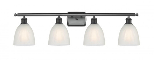 Castile - 4 Light - 36 inch - Matte Black - Bath Vanity Light (3442|516-4W-BK-G381-LED)