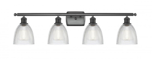 Castile - 4 Light - 36 inch - Matte Black - Bath Vanity Light (3442|516-4W-BK-G382-LED)