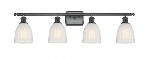 Brookfield - 4 Light - 36 inch - Matte Black - Bath Vanity Light (3442|516-4W-BK-G441-LED)