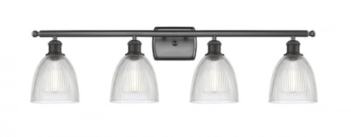 Castile - 4 Light - 36 inch - Oil Rubbed Bronze - Bath Vanity Light (3442|516-4W-OB-G382-LED)