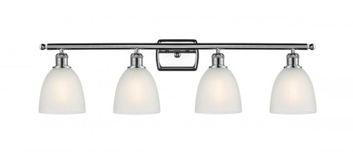 Castile - 4 Light - 36 inch - Polished Chrome - Bath Vanity Light (3442|516-4W-PC-G381-LED)