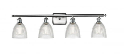 Castile - 4 Light - 36 inch - Brushed Satin Nickel - Bath Vanity Light (3442|516-4W-SN-G382-LED)