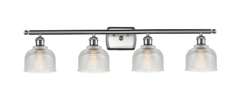 Dayton - 4 Light - 36 inch - Brushed Satin Nickel - Bath Vanity Light (3442|516-4W-SN-G412-LED)
