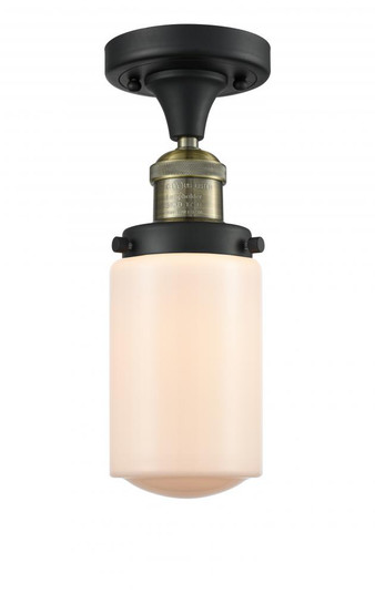 Dover - 1 Light - 5 inch - Black Antique Brass - Semi-Flush Mount (3442|517-1CH-BAB-G311-LED)