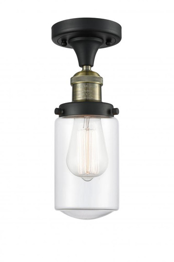 Dover - 1 Light - 5 inch - Black Antique Brass - Semi-Flush Mount (3442|517-1CH-BAB-G312)