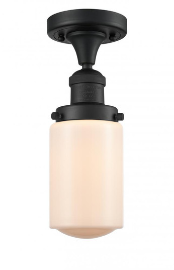 Dover - 1 Light - 5 inch - Matte Black - Semi-Flush Mount (3442|517-1CH-BK-G311-LED)