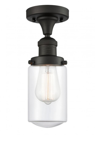 Dover - 1 Light - 5 inch - Oil Rubbed Bronze - Semi-Flush Mount (3442|517-1CH-OB-G312-LED)