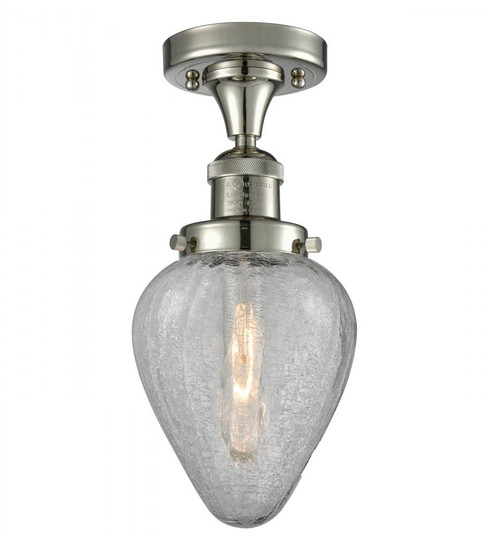 Geneseo - 1 Light - 7 inch - Polished Nickel - Semi-Flush Mount (3442|517-1CH-PN-G165-LED)