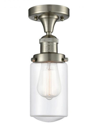 Dover - 1 Light - 5 inch - Brushed Satin Nickel - Semi-Flush Mount (3442|517-1CH-SN-G312-LED)