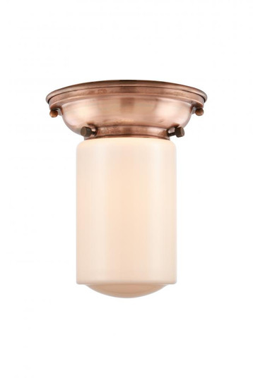 Dover - 1 Light - 6 inch - Antique Copper - Flush Mount (3442|623-1F-AC-G311-LED)