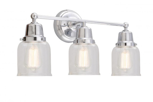 Small Bell 3 Light Bath Vanity Light (3442|623-3W-PC-G52-LED)