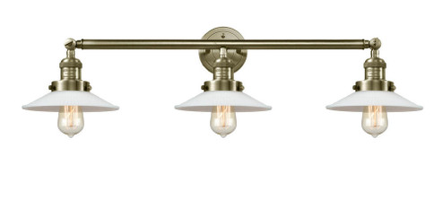 Halophane - 3 Light - 33 inch - Antique Brass - Bath Vanity Light (3442|205-AB-G1)
