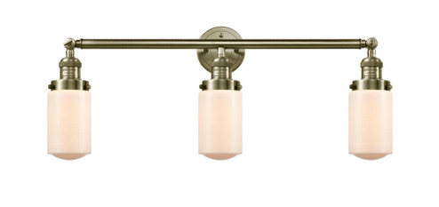 Dover - 3 Light - 31 inch - Antique Brass - Bath Vanity Light (3442|205-AB-G311-LED)