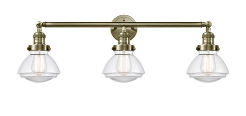 Olean - 3 Light - 31 inch - Antique Brass - Bath Vanity Light (3442|205-AB-G322)