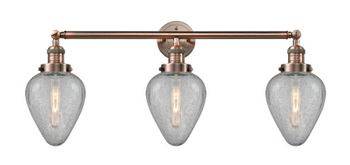 Geneseo - 3 Light - 32 inch - Antique Copper - Bath Vanity Light (3442|205-AC-G165-LED)