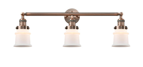 Canton - 3 Light - 30 inch - Antique Copper - Bath Vanity Light (3442|205-AC-G181S)