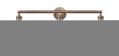 Beacon - 3 Light - 30 inch - Antique Copper - Bath Vanity Light (3442|205-AC-G201-6-LED)