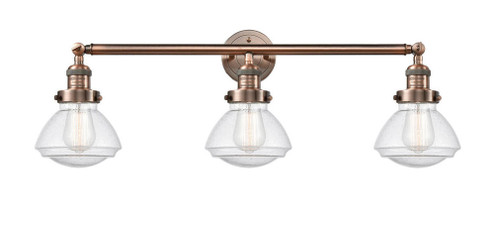 Olean - 3 Light - 31 inch - Antique Copper - Bath Vanity Light (3442|205-AC-G324-LED)