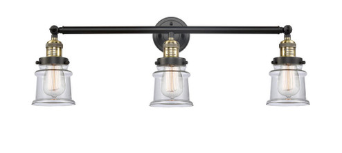 Canton - 3 Light - 30 inch - Black Antique Brass - Bath Vanity Light (3442|205-BAB-G182S)
