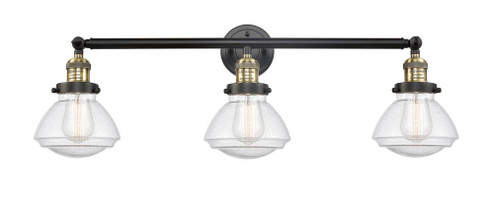 Olean - 3 Light - 31 inch - Black Antique Brass - Bath Vanity Light (3442|205-BAB-G324-LED)