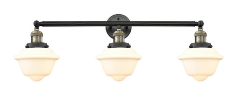Oxford - 3 Light - 34 inch - Black Antique Brass - Bath Vanity Light (3442|205-BAB-G531-LED)