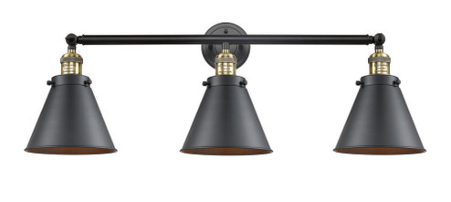Appalachian - 3 Light - 32 inch - Black Antique Brass - Bath Vanity Light (3442|205-BAB-M13-BK)