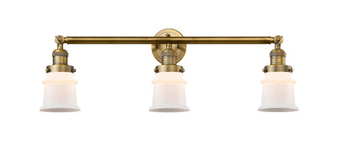 Canton - 3 Light - 30 inch - Brushed Brass - Bath Vanity Light (3442|205-BB-G181S)